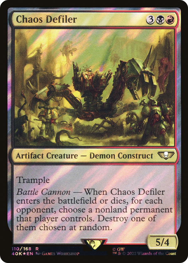 Chaos Defiler (Surge Foil) (40K-110) - Warhammer 40,000 Commander Foil