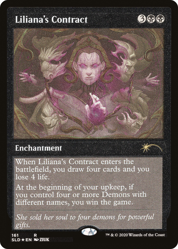 Liliana's Contract (SLD-161★) - Secret Lair Drop Etched Foil