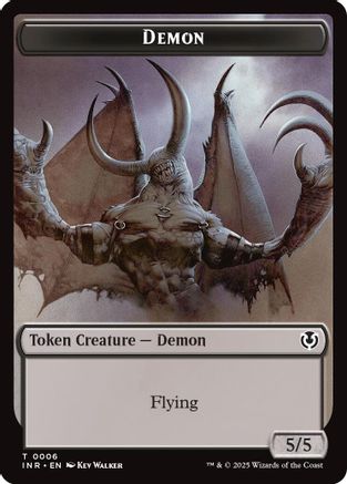 Demon // Human Cleric Double-Sided Token (INR-6 // 19) - Innistrad Remastered Foil