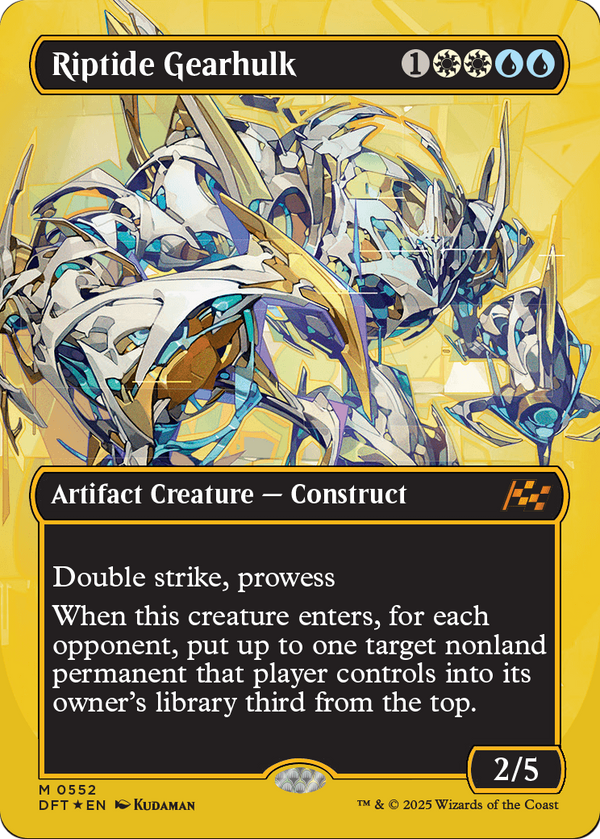 Riptide Gearhulk (Borderless) (First-Place Foil) (DFT-552) - Aetherdrift Foil