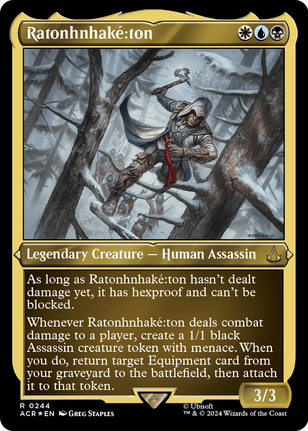 Ratonhnhake:ton (Foil Etched) (ACR-244) - Assassin's Creed Foil