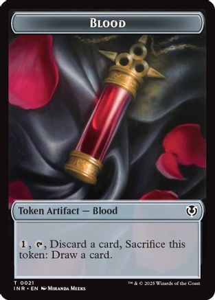 Blood // Vampire (0007) Double-Sided Token (INR-21 // 7) - Innistrad Remastered Foil