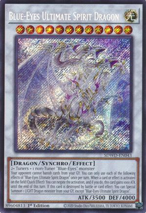 Blue-Eyes Ultimate Spirit Dragon (Secret Rare) (SDWD-EN043) - Structure Deck: Blue-Eyes White Destiny Unlimited