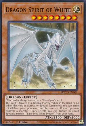 Dragon Spirit of White (SDWD-EN008) - Structure Deck: Blue-Eyes White Destiny Unlimited