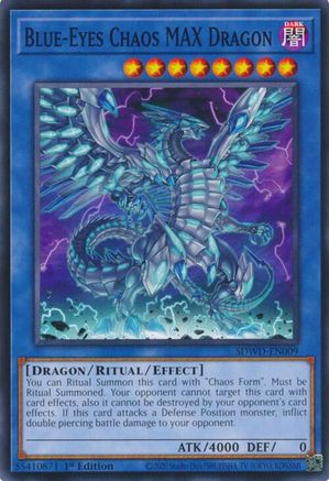 Blue-Eyes Chaos MAX Dragon (SDWD-EN009) - Structure Deck: Blue-Eyes White Destiny 1st Edition