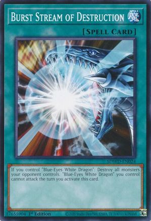 Burst Stream of Destruction (SDWD-EN024) - Structure Deck: Blue-Eyes White Destiny 1st Edition