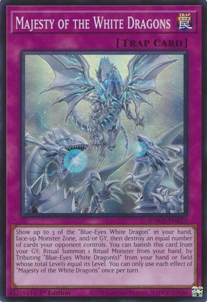 Majesty of the White Dragons (SDWD-EN027) - Structure Deck: Blue-Eyes White Destiny Unlimited