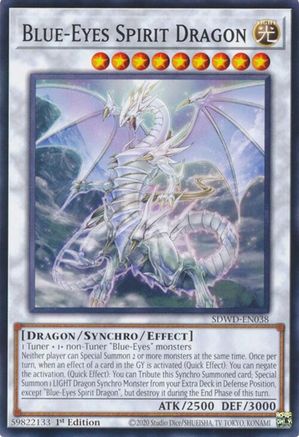 Blue-Eyes Spirit Dragon (SDWD-EN038) - Structure Deck: Blue-Eyes White Destiny 1st Edition