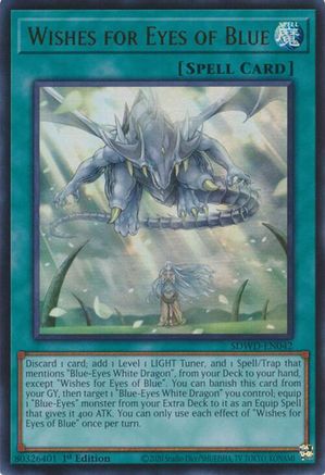Wishes for Eyes of Blue (SDWD-EN042) - Structure Deck: Blue-Eyes White Destiny Unlimited