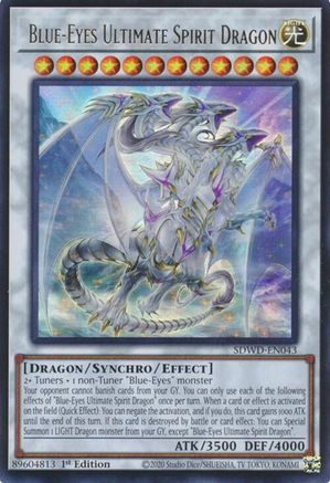 Blue-Eyes Ultimate Spirit Dragon (SDWD-EN043) - Structure Deck: Blue-Eyes White Destiny 1st Edition