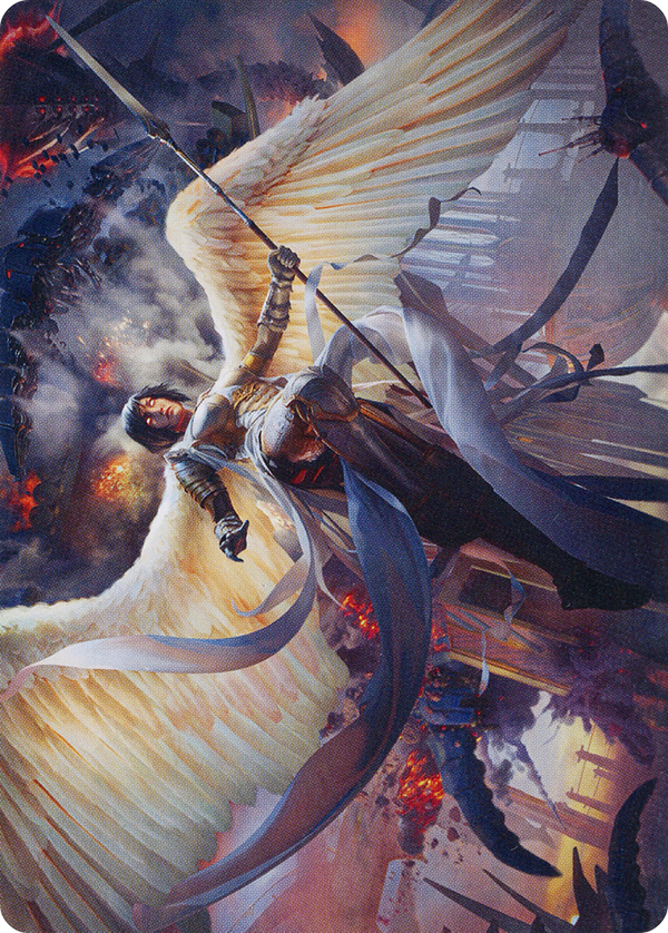 Serra Faithkeeper // Serra Faithkeeper (AMOM-007) - March of the Machine Art Series (Borderless)