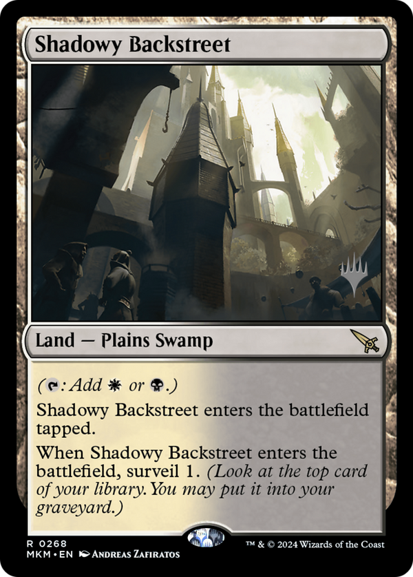 Shadowy Backstreet (PPMKM-268) - Murders at Karlov Manor Promos Foil