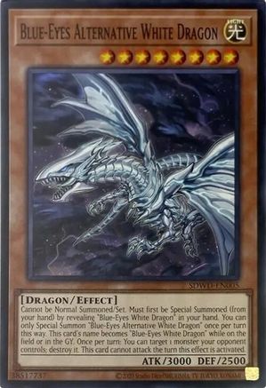 Blue-Eyes Alternative White Dragon (Unlimited Misprint) (SDWD-EN005) - Structure Deck: Blue-Eyes White Destiny Unlimited