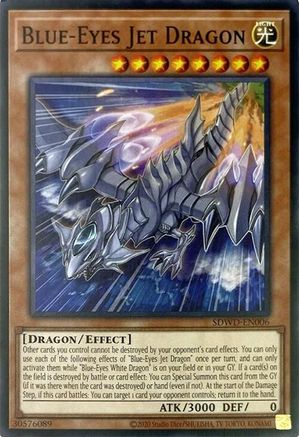 Blue-Eyes Jet Dragon (Unlimited Misprint) (SDWD-EN006) - Structure Deck: Blue-Eyes White Destiny Unlimited