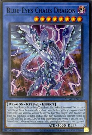 Blue-Eyes Chaos Dragon (Unlimited Misprint) (SDWD-EN010) - Structure Deck: Blue-Eyes White Destiny Unlimited