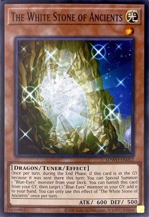 The White Stone of Ancients (Unlimited Misprint) (SDWD-EN012) - Structure Deck: Blue-Eyes White Destiny Unlimited