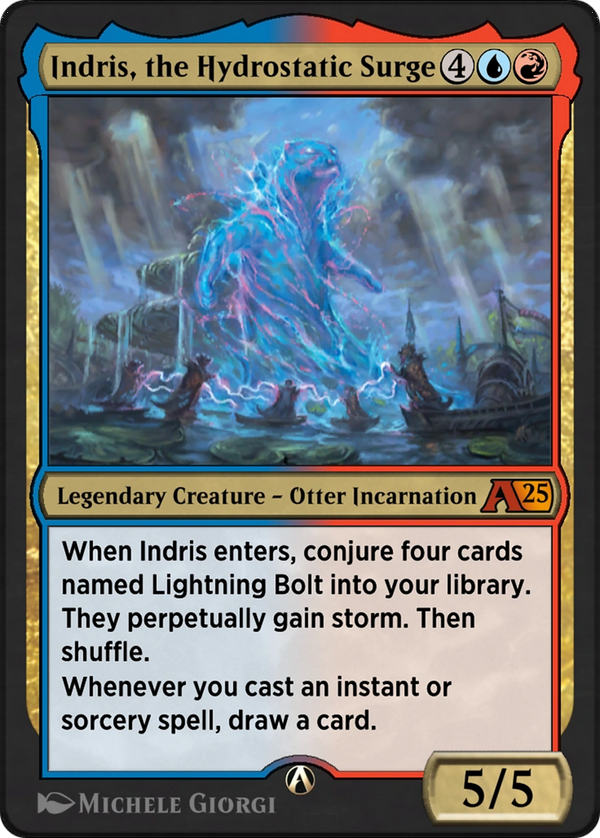 Indris, the Hydrostatic Surge (YBLB-025) - Alchemy: Bloomburrow
