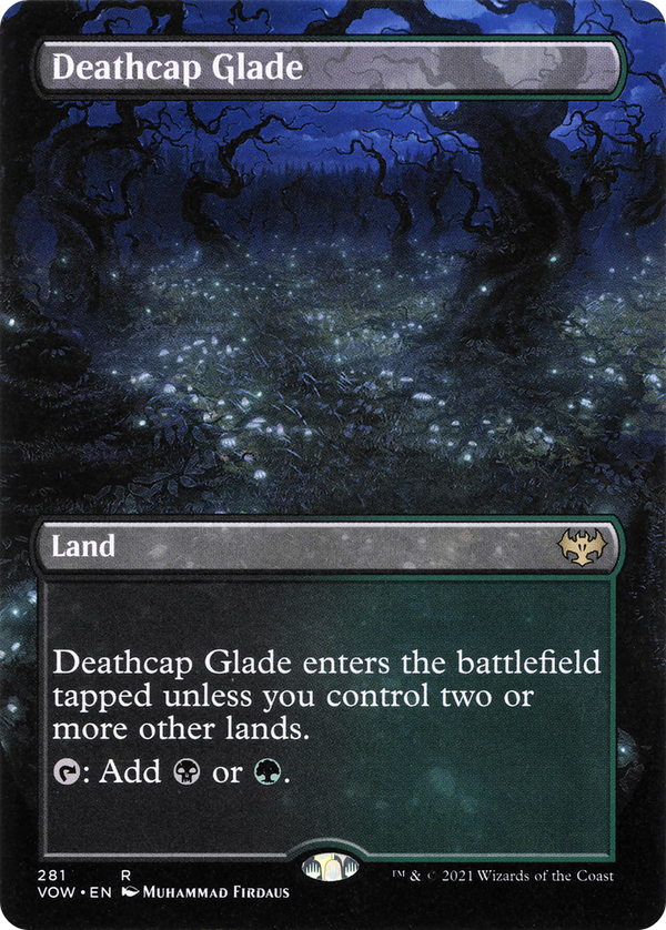 Deathcap Glade (Borderless) (VOW-281) - Innistrad: Crimson Vow Foil