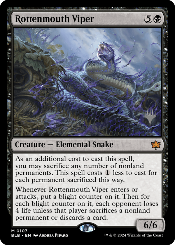 Rottenmouth Viper (PPBLB-107) - Bloomburrow Promos Foil