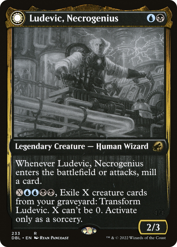 Ludevic, Necrogenius (DBL-233) - Innistrad: Double Feature: (Double Faced Transform)