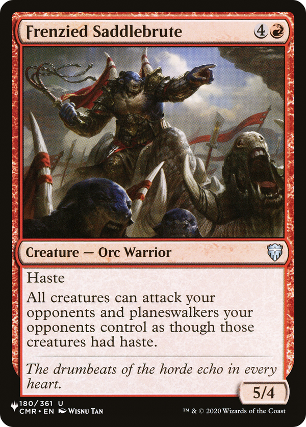 Frenzied Saddlebrute (LIST-CMR-180) - The List
