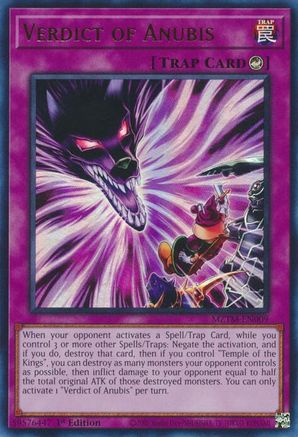 Verdict of Anubis (MZTM-EN009) - Maze of the Master 1st Edition