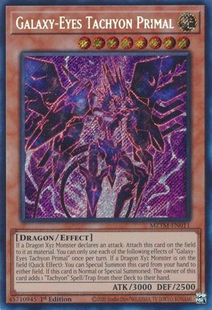 Galaxy-Eyes Tachyon Primal (MZTM-EN011) - Maze of the Master 1st Edition