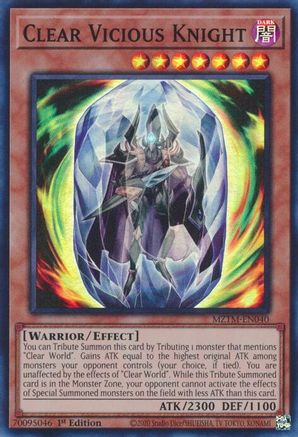 Clear Vicious Knight (MZTM-EN040) - Maze of the Master 1st Edition