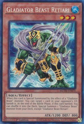 Gladiator Beast Retiari (CR) (MZTM-EN070) - Maze of the Master 1st Edition