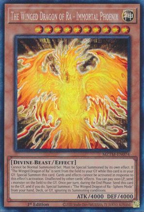 The Winged Dragon of Ra - Immortal Phoenix (CR) (MZTM-EN074) - Maze of the Master 1st Edition