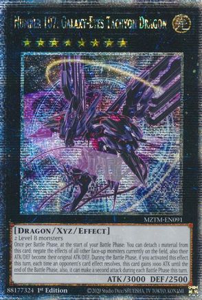 Number 107: Galaxy-Eyes Tachyon Dragon (Quarter Century Secret Rare) (MZTM-EN091) - Maze of the Master 1st Edition