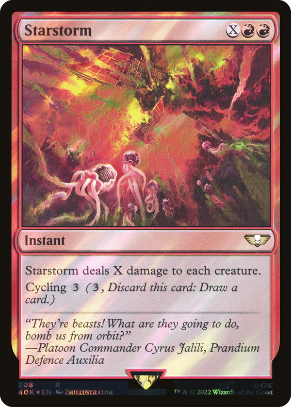 Starstorm (Surge Foil) (40K-208) - Warhammer 40,000 Commander Foil