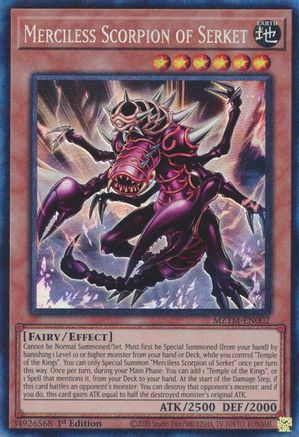 Merciless Scorpion of Serket (CR) (MZTM-EN002) - Maze of the Master 1st Edition