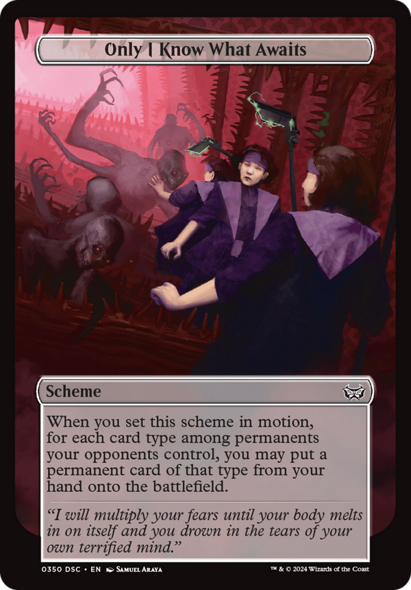 Only I Know What Awaits (Full Art) (A:DSC-350) - Duskmourn: House of Horror Commander
