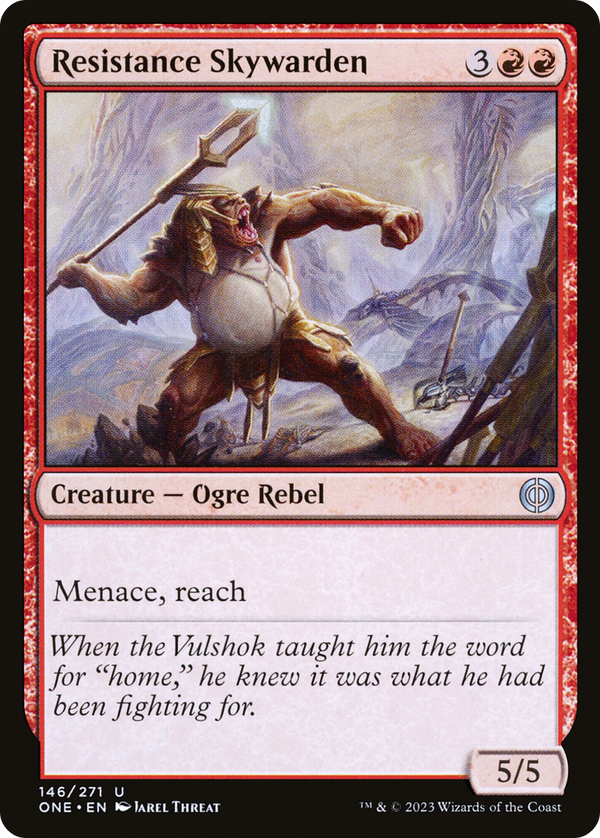 Resistance Skywarden (ONE-146) - Phyrexia: All Will Be One Foil