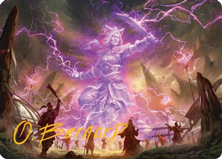 Smile at Death Art Card (4/54) (Gold-Stamped Signature) (AATDM-004) - Art Series: Tarkir: Dragonstorm