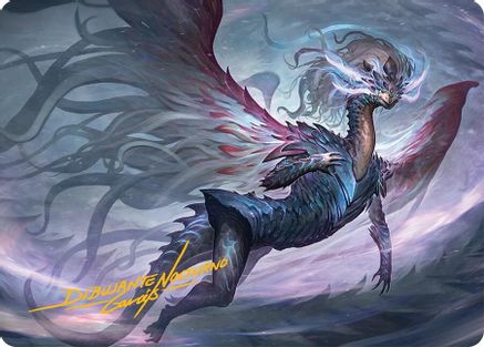 Shiko, Paragon of the Way Art Card (37/54) (Gold-Stamped Signature) (AATDM-037) - Art Series: Tarkir: Dragonstorm