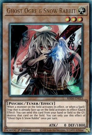 Ghost Ogre & Snow Rabbit (PUR) (RA04-EN015) - Quarter Century Stampede 1st Edition
