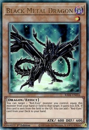 Black Metal Dragon (PUR) (RA04-EN016) - Quarter Century Stampede 1st Edition