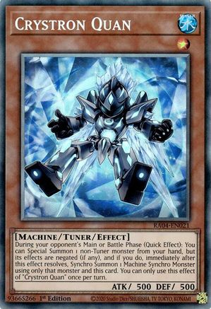 Crystron Quan (PCR) (RA04-EN021) - Quarter Century Stampede 1st Edition