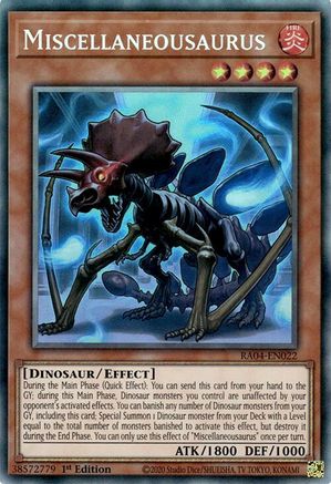 Miscellaneousaurus (PCR) (RA04-EN022) - Quarter Century Stampede 1st Edition