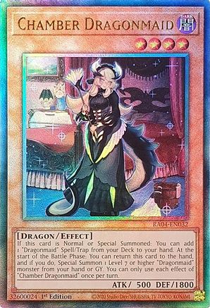 Chamber Dragonmaid (PUR) (RA04-EN032) - Quarter Century Stampede 1st Edition