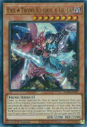 Evil Twins Ki-sikil & Lil-la (UR) (RA04-EN037) - Quarter Century Stampede 1st Edition