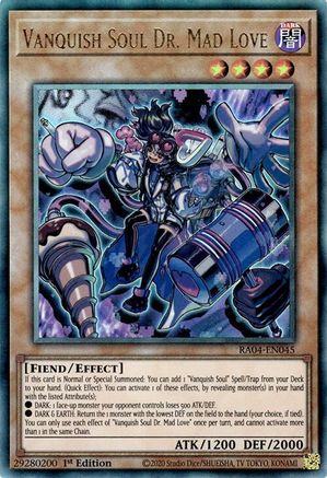 Vanquish Soul Dr. Mad Love (PUR) (RA04-EN045) - Quarter Century Stampede 1st Edition