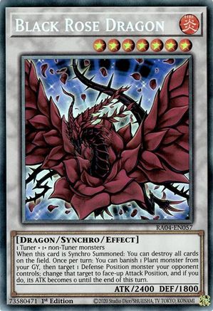 Black Rose Dragon (PCR) (RA04-EN057) - Quarter Century Stampede 1st Edition