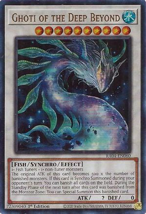 Ghoti of the Deep Beyond (UR) (RA04-EN060) - Quarter Century Stampede 1st Edition