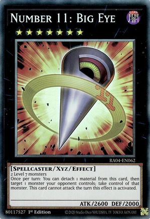 Number 11: Big Eye (PCR) (RA04-EN062) - Quarter Century Stampede 1st Edition