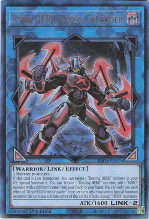 Xtra HERO Cross Crusader (PUR) (RA04-EN076) - Quarter Century Stampede 1st Edition