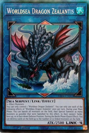 Worldsea Dragon Zealantis (PCR) (RA04-EN082) - Quarter Century Stampede 1st Edition