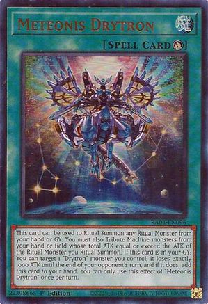 Meteonis Drytron (UR) (RA04-EN096) - Quarter Century Stampede 1st Edition